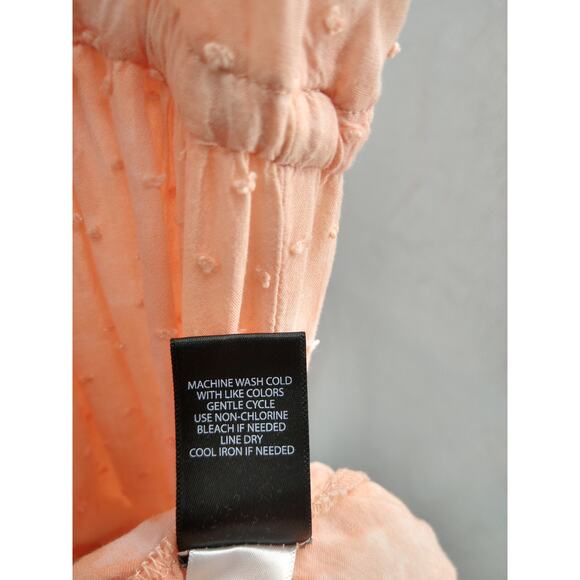 Torrid Kimono 2X Tie Dye Clip Dot Tiered Tie Front Short Sleeve Cover Up Peach - Picture 13 of 13